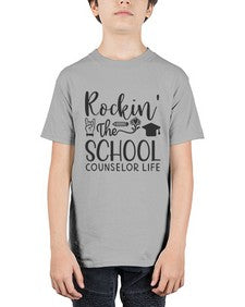 Rockin The School Counselor Life 774# - librarian - Youth Tee Unisex