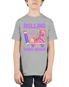 Rolling into third Grade 790# - third grade - Youth Tee Unisex