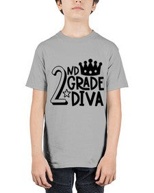 Second Grade Diva 812# - second grade - Youth Tee Unisex