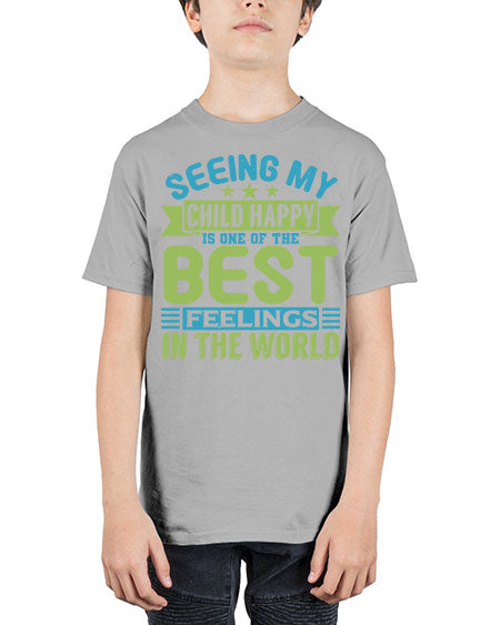 Seeing my child happy is the Best Feeling Style 201# - baby - Youth Tee Unisex