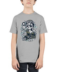Skull Train 1067# - skull and bones - Youth Tee Unisex