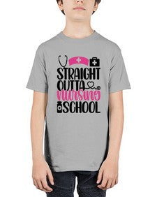 Straight Outta Nursing Style Style 1426# - nurse - Youth Tee Unisex