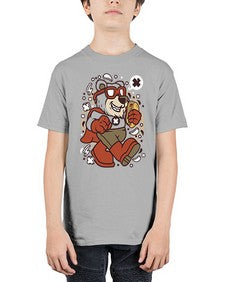 Super bear 236# - cartoon animals - Youth Tee Unisex