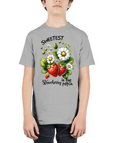 Sweetest Strawberry In The Patch 1598# - strawberry - Youth Tee Unisex