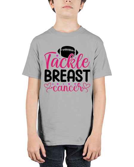 Tackle Breast Cancer 4# - breast cancer - Youth Tee Unisex