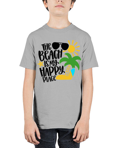 The Beach Is My Happy Place Style 12# - summer - Youth Tee Unisex