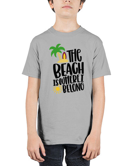 The Beach Is Where I Belong Style 11# - summer - Youth Tee Unisex