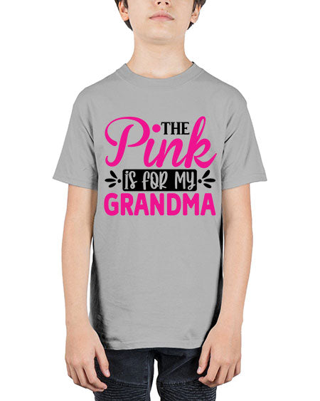 The Pink is for My Grandma 2# - breast cancer - Youth Tee Unisex