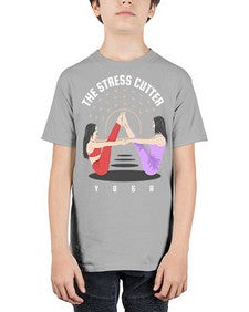 The Stress Cutter 562# - yoga - Youth Tee Unisex
