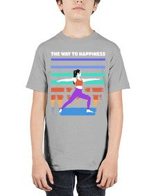 The Way to Happiness 566# - yoga - Youth Tee Unisex