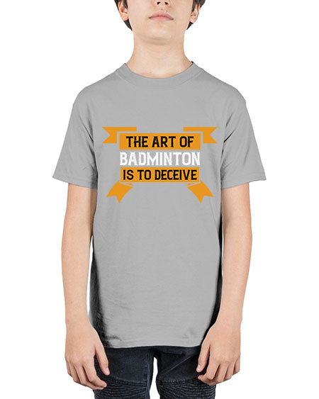 The art of badminton is to deceive 1853# - badminton - Youth Tee Unisex