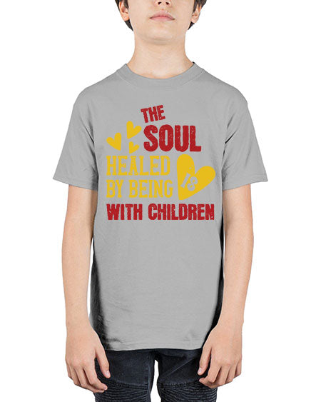 The soul is healed by being with children Style 226# - kids - Youth Tee Unisex