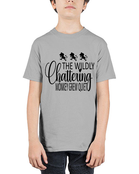 The wildly chattering monkey grew  - monkey - Youth Tee Unisex