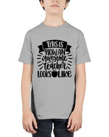 This Is How An Awesome Style 1542# - teacher - Youth Tee Unisex
