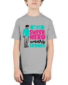 This Superhero Wears Scrubs Style Style 1564# - nurse - Youth Tee Unisex
