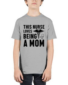 This nurse loves being a mom1558# - nurse - Youth Tee Unisex