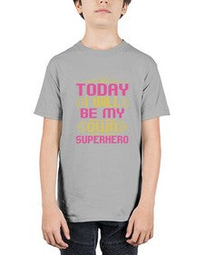 Today i will be 255# - cartoon super hero - Youth Tee Unisex
