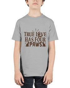 True Love Has Four Paws Style 24# - cats - Youth Tee Unisex