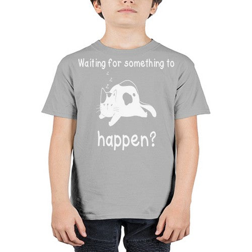 Waiting For Something Sleeping Cat 285# - anime - Youth Tee Unisex