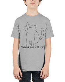 Walking Ego with Fur - cats - Youth Tee Unisex