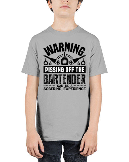 Warning Style 462# - bartender - Youth Tee Unisex