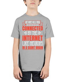 We are all now connected by the internet like neurons in a giant brain 42# - internet - Youth Tee Unisex