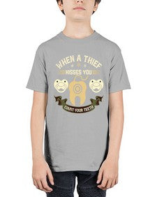 When a thif kisses you count your teeth Style 471# - dentist - Youth Tee Unisex