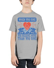 When you give yourself you receive more than you give Style 8# - volunteer - Youth Tee Unisex