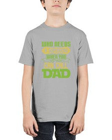 Who needs 266# - cartoon super hero - Youth Tee Unisex