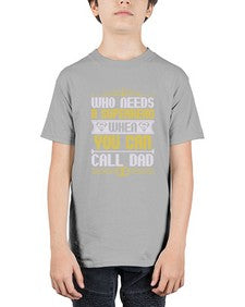 Who needs a superhero 267# - cartoon super hero - Youth Tee Unisex