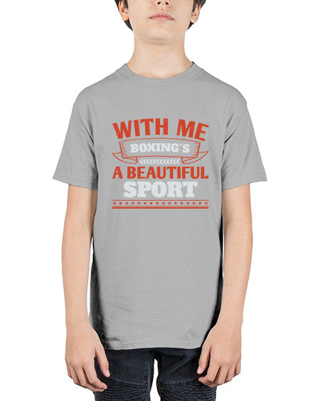 With me boxings a beautiful sport 1736# - boxing - Youth Tee Unisex