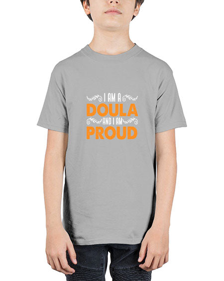 WomensIamadoulaandIamproudgiftforfunnymidwifedoula1652# - doubla - Youth Tee Unisex