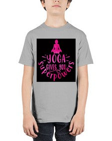 Yoga gives you superpowers  618# - yoga - Youth Tee Unisex