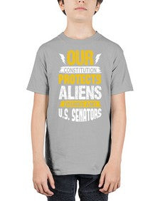Your constituion protects aliens and drunks 49# - ufo - Youth Tee Unisex