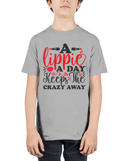 a lippie a day keeps the crazyaway Style 166# - beauty - fashion - Youth Tee Unisex