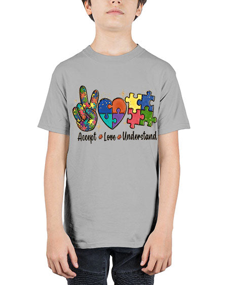 accept love understand 2# - autism - Youth Tee Unisex