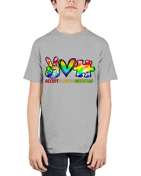 accept love understand - autism - Youth Tee Unisex