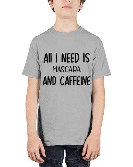 aii i need is mascara and caffeine 8# - beauty - fashion - Youth Tee Unisex