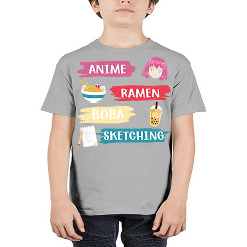 anime ramen boba sketching212# - anime - Youth Tee Unisex