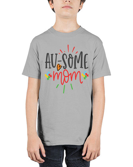 ausome mom Style 4# - autism - Youth Tee Unisex