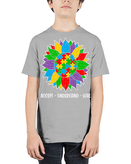 autism accept understand 7# - autism - Youth Tee Unisex