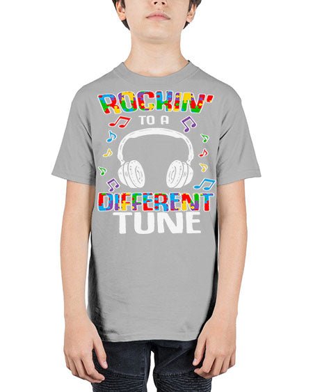 autism game rocking to a 23# - autism - Youth Tee Unisex