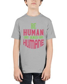 be human and humane 628# - vegan - Youth Tee Unisex