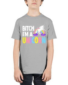 bitch im a unicorn 61# - unicorn - Youth Tee Unisex