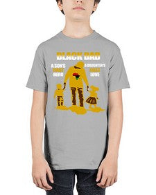 black dad 212# - black words and phrases - Youth Tee Unisex