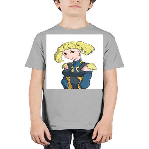 blonde girl wearing royal dress 30# - anime - Youth Tee Unisex