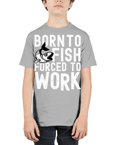 born to fish 64# - shark-fish - Youth Tee Unisex