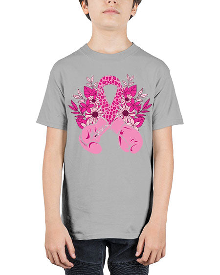 boxing gloves breast cancer - breast cancer - Youth Tee Unisex