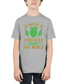 change what you eat change the world 81# - vegan - Youth Tee Unisex