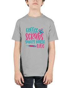 coffee scrubs sanity nurse life Style Style 669# - nurse - Youth Tee Unisex